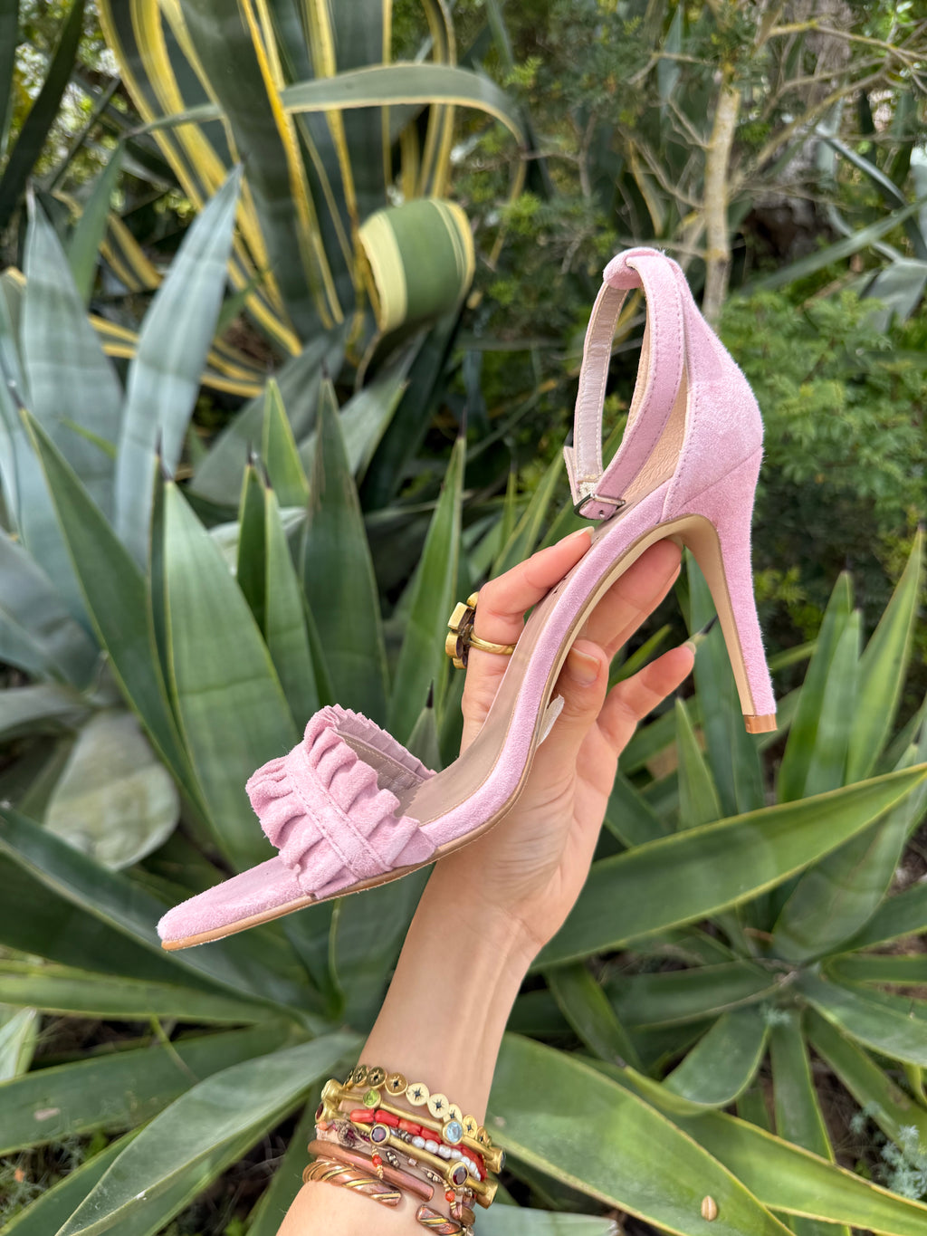 Tacones rosa clarito