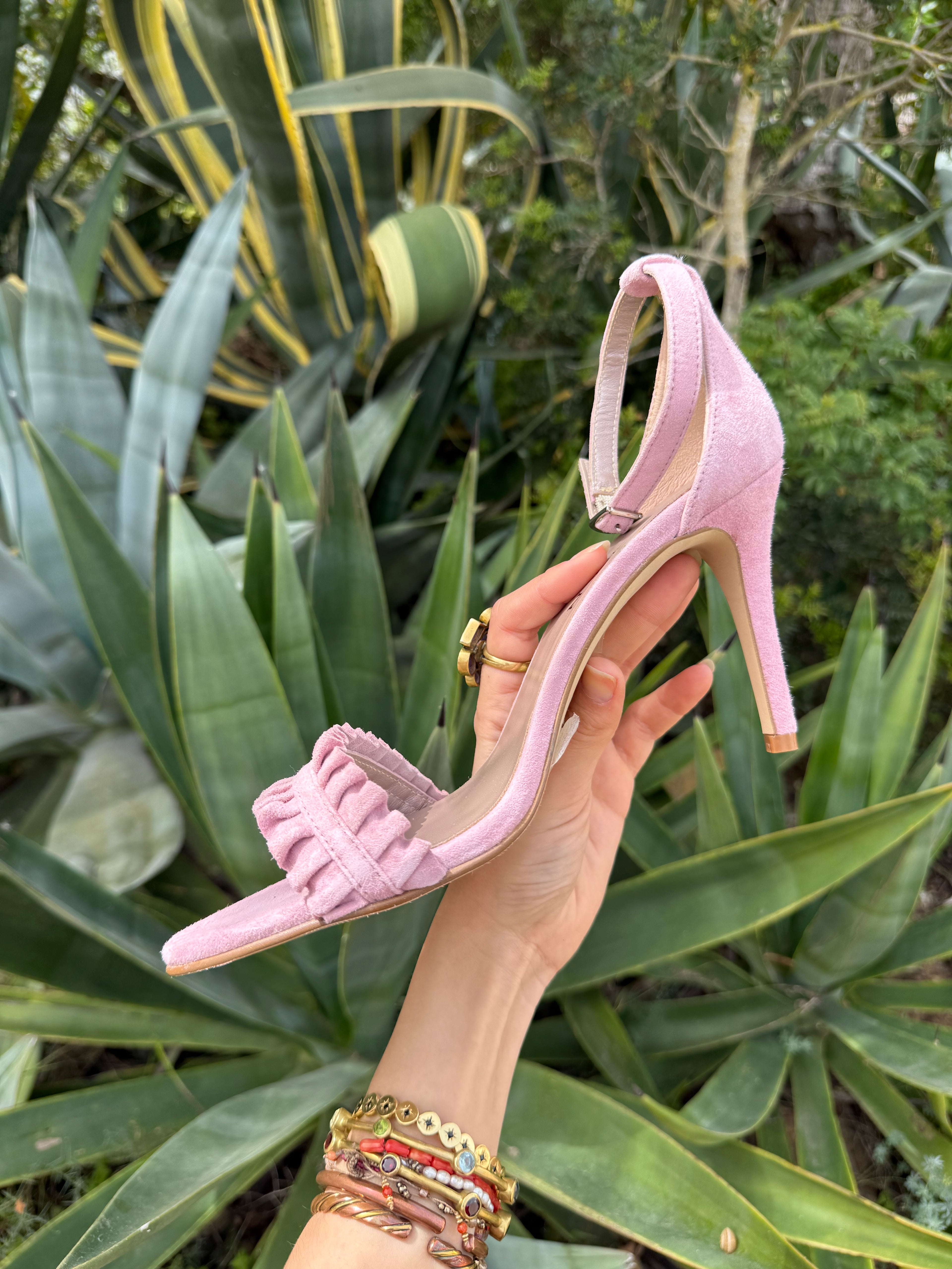 Tacones rosa clarito