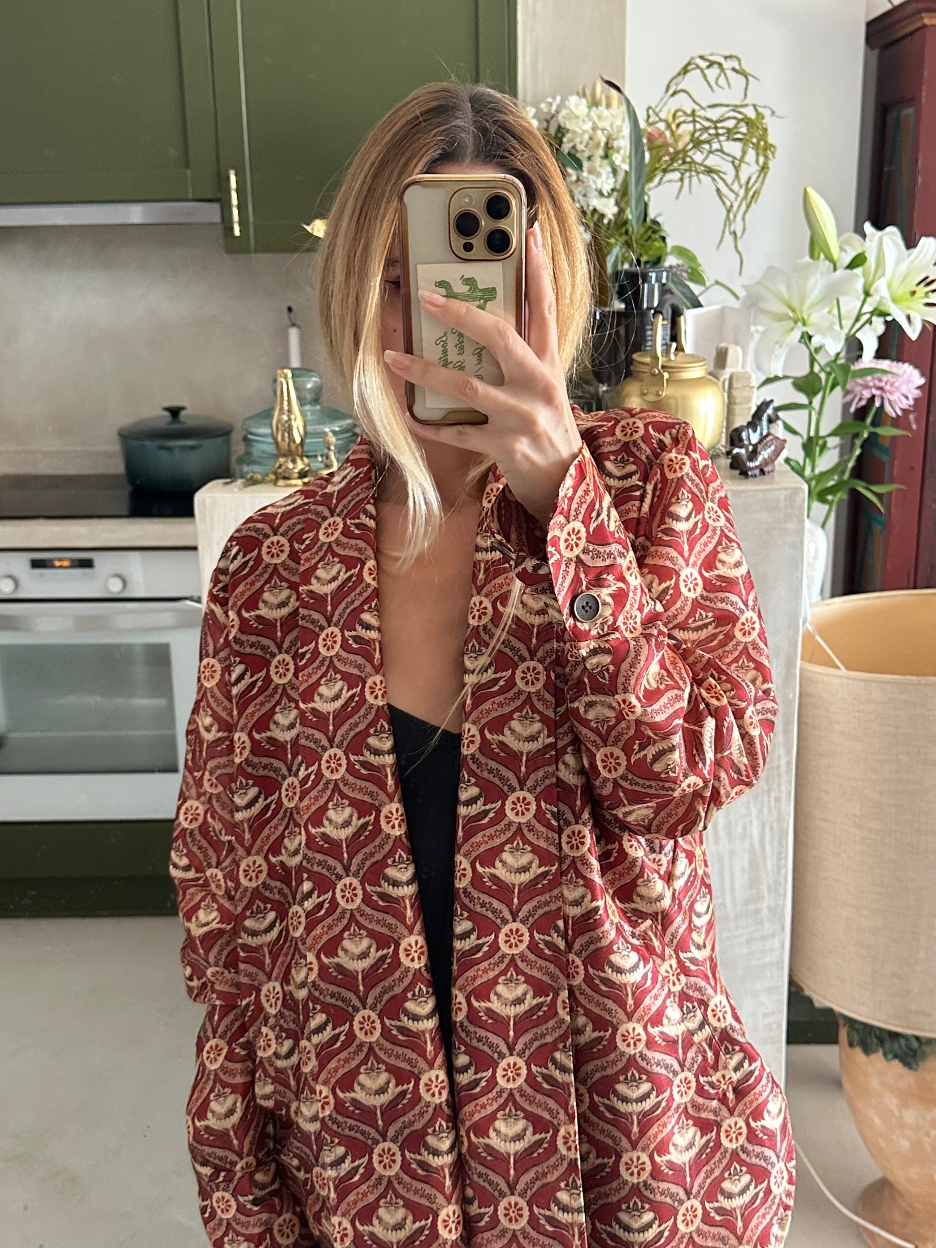 Blazer Burdeos