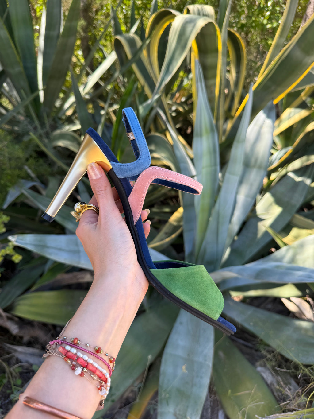 Tacones multicolor