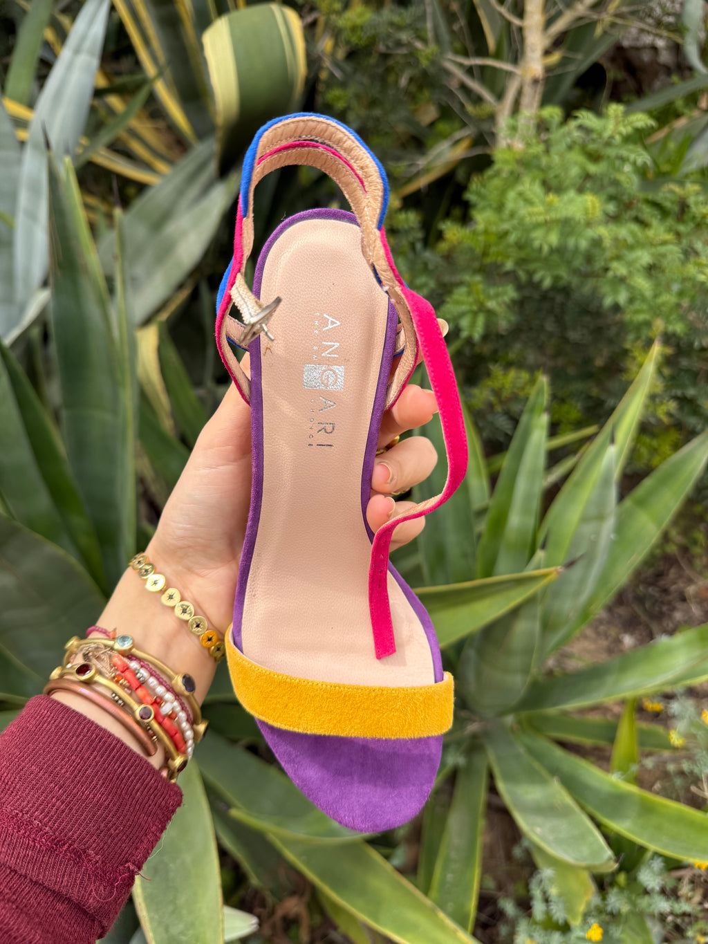 Tacones multicolor