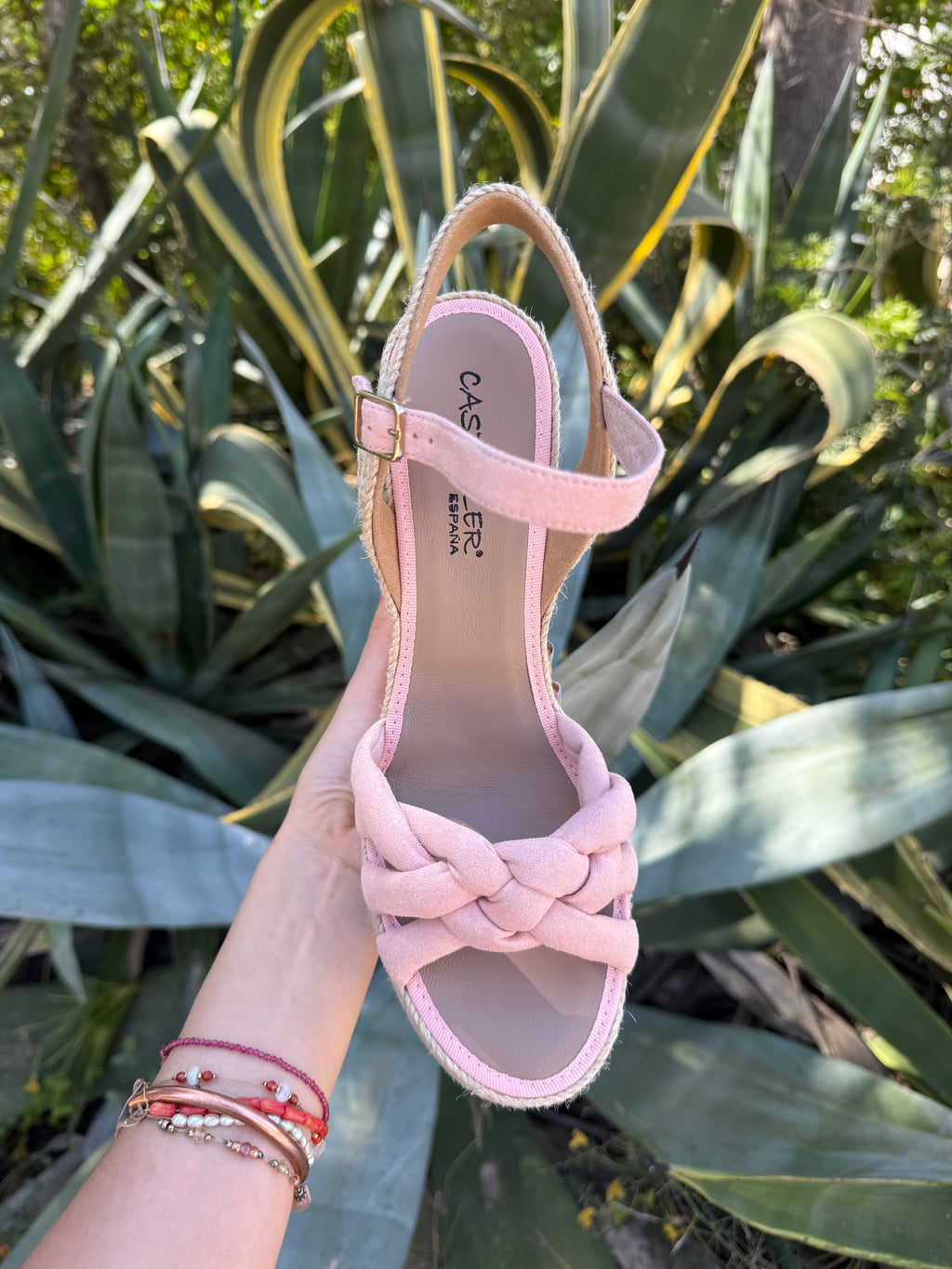 Cuñas rosa clarito