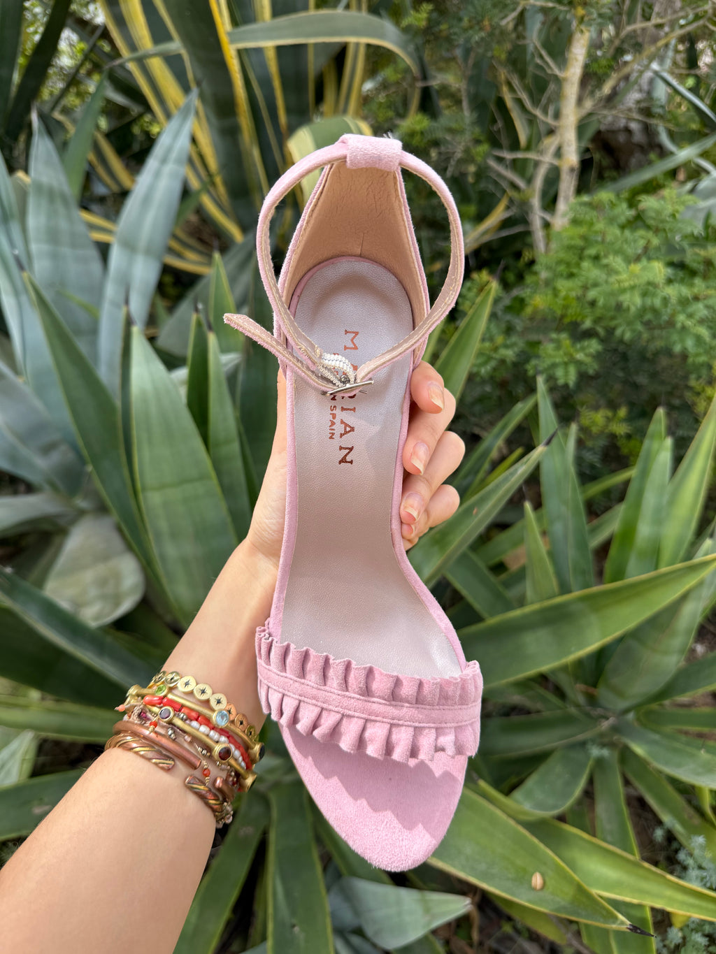 Tacones rosa clarito
