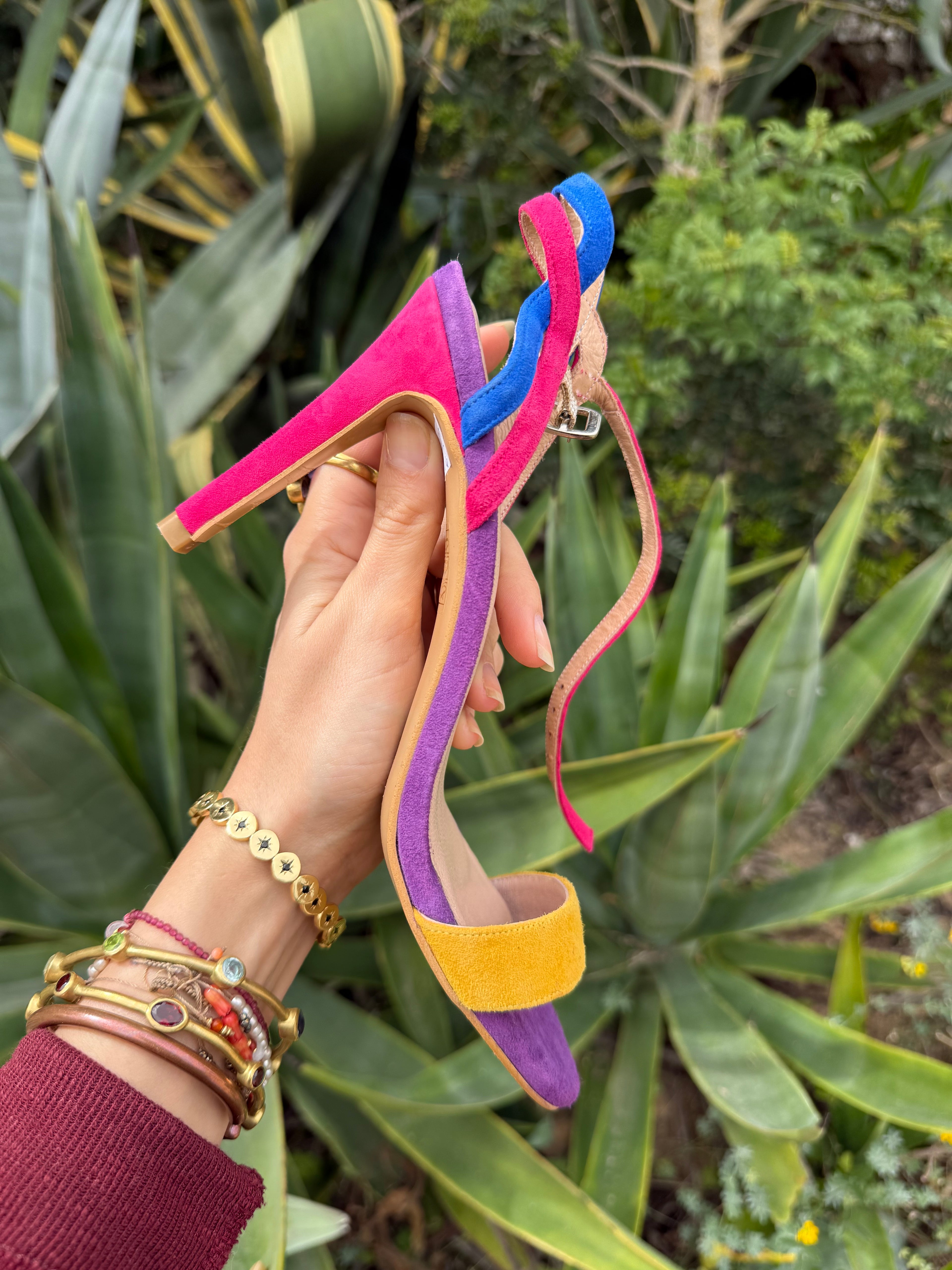 Tacones multicolor