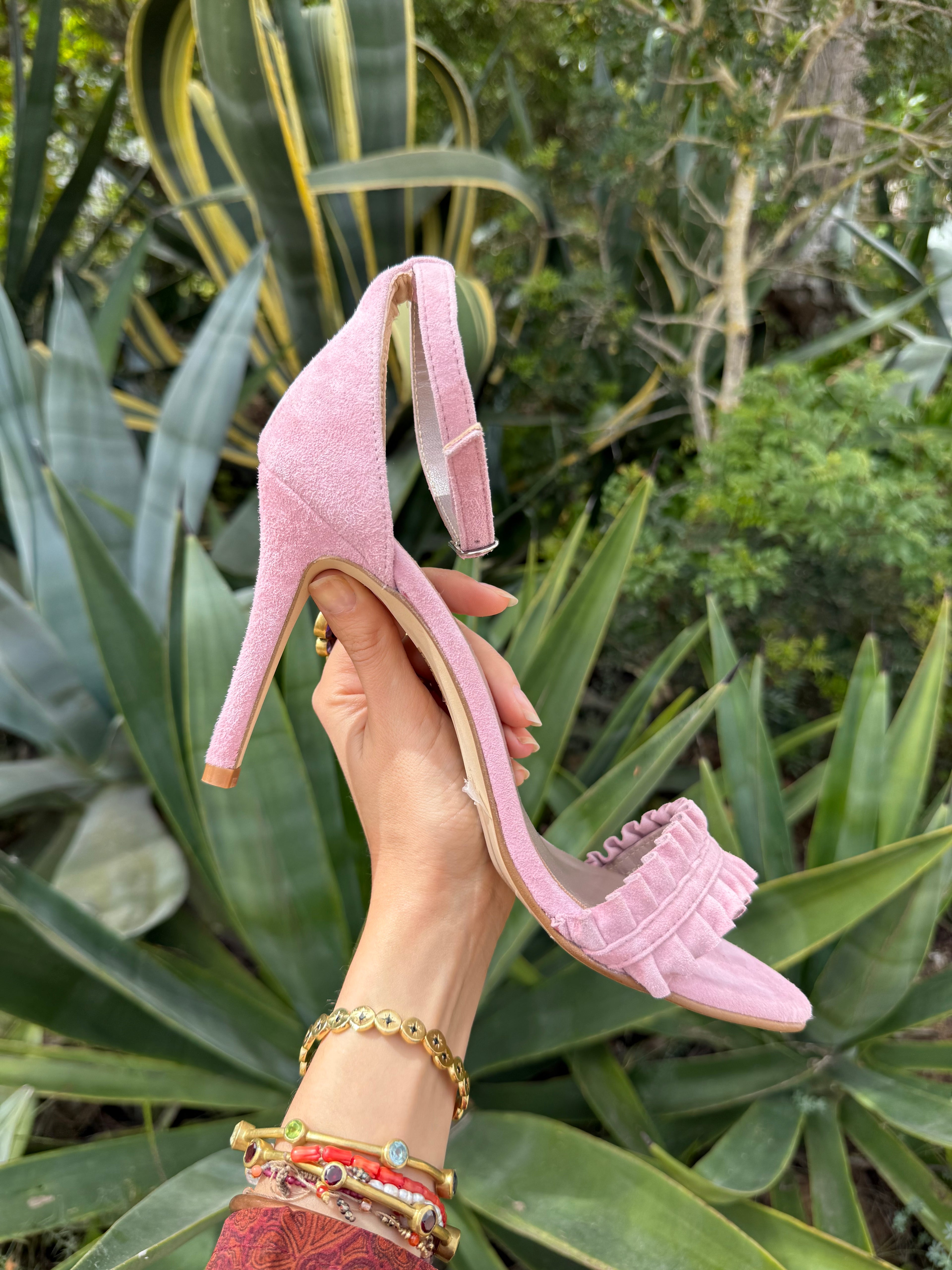 Tacones rosa clarito