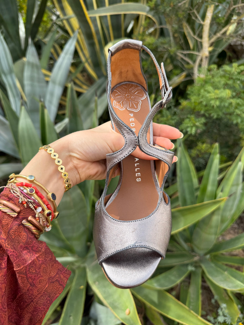 Tacones metalizados