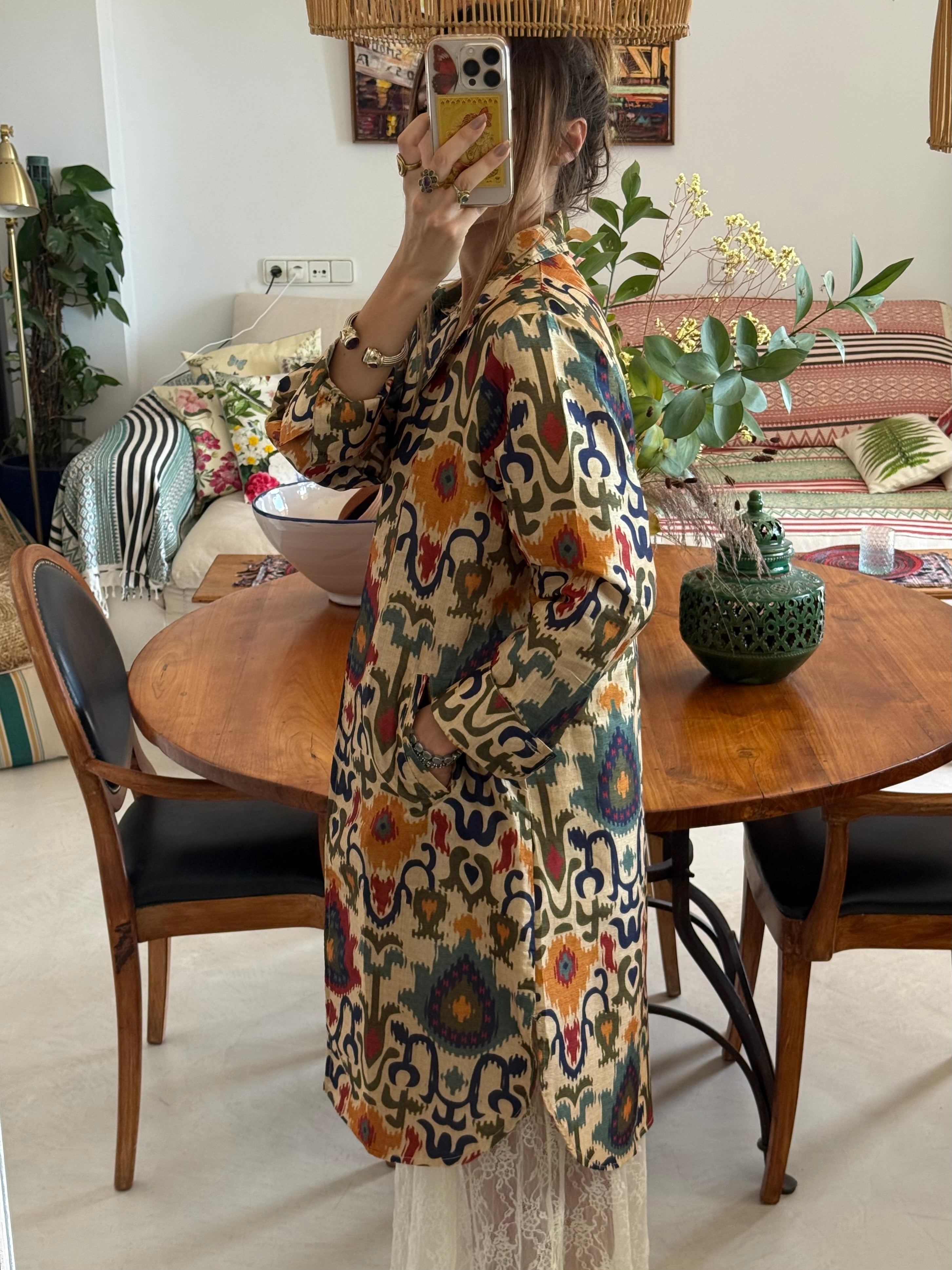Blazer Larga Ikat