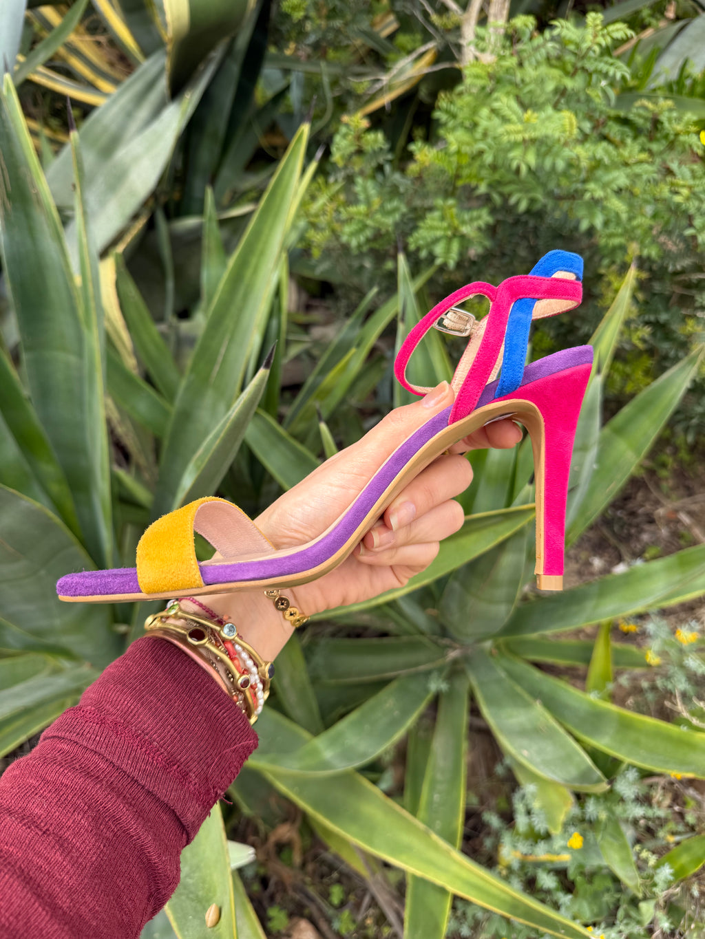 Tacones multicolor